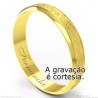 Aliança em Ouro 18k Bodas