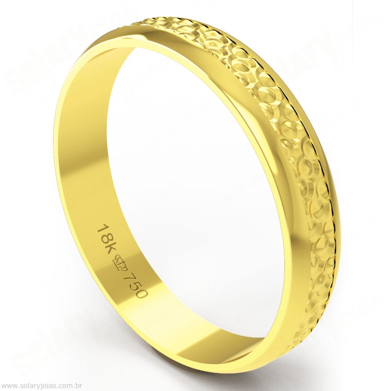 Aliança em Ouro 18k Bodas