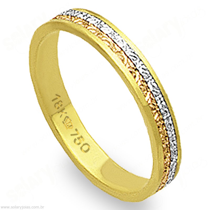 Aliança em Ouro 18k Bodas