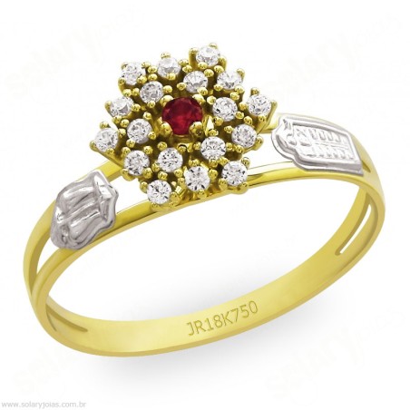 Anél de Formatura em Ouro Tradicional