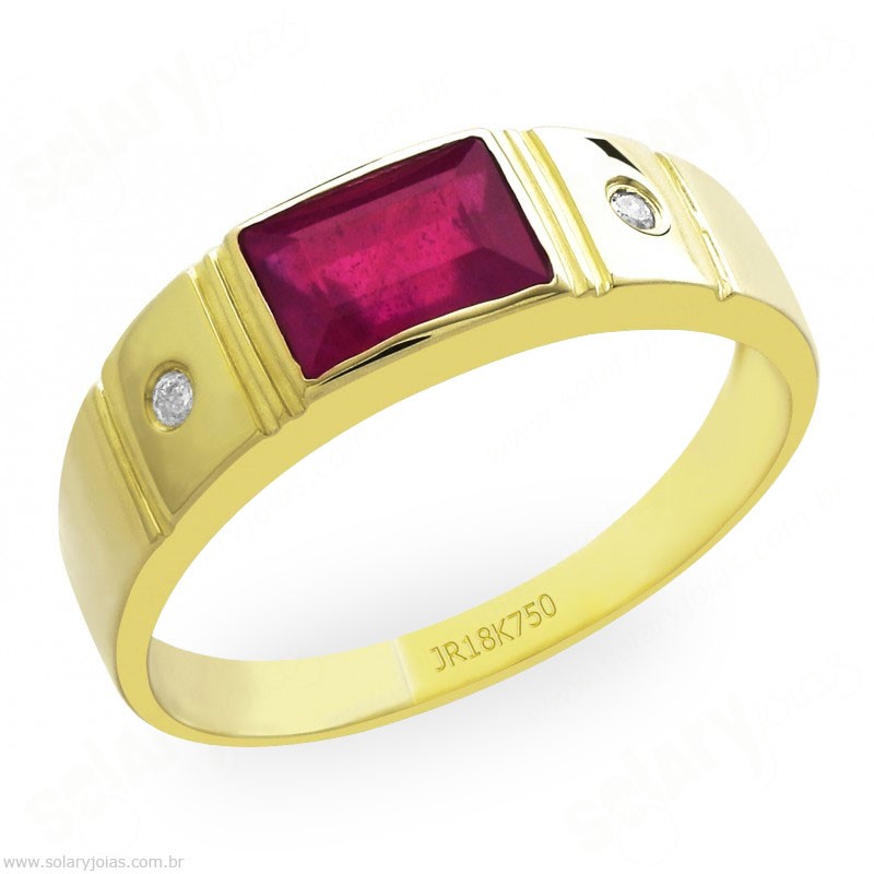 Anél de Formatura em Ouro Tradicional