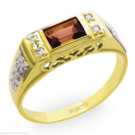 Anél de Formatura em Ouro Tradicional