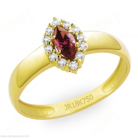 Anél de Formatura em Ouro Tradicional