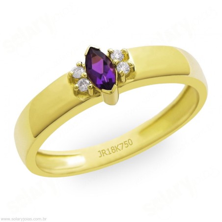 Anél de Formatura em Ouro Tradicional