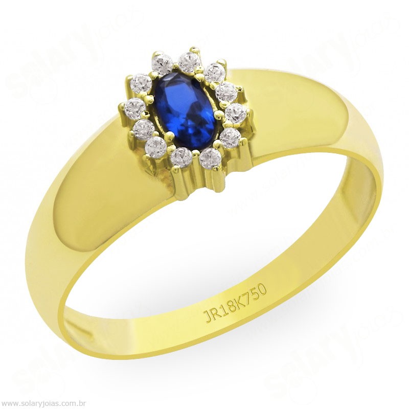 Anél de Formatura em Ouro Tradicional