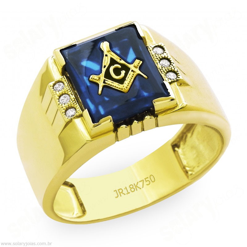 Anél Maçom em Ouro