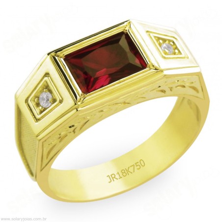 Anél de Formatura em Ouro Tradicional